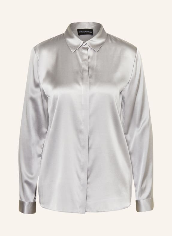 EMPORIO ARMANI Shirt blouse in silk GRAY