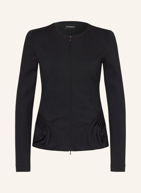 EMPORIO ARMANI Sweatblazer SCHWARZ