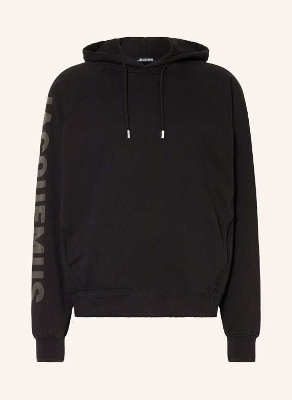 JACQUEMUS Hoodie LE HOODIE TYPO SCHWARZ