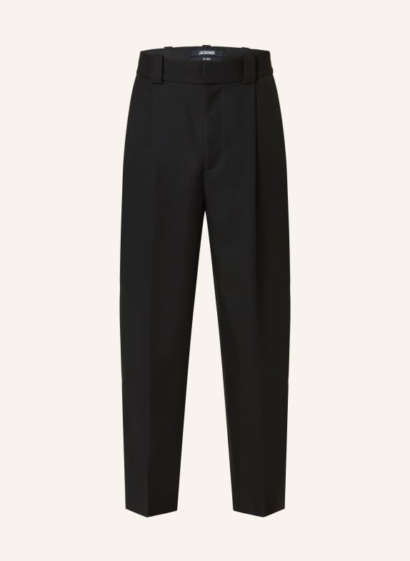 JACQUEMUS Kalhoty LE PANTALON MARZIO Regular Fit ČERNÁ