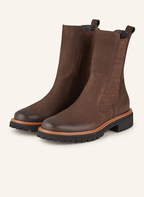 paul green Chelsea boots STAR BROWN