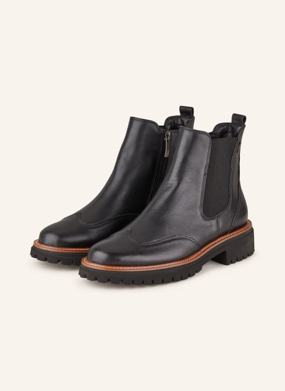 paul green Chelsea boots BLACK