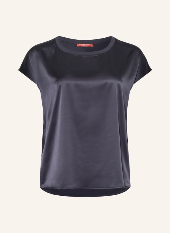 MARINA RINALDI SPORT Blusenshirt im Materialmix DUNKELBLAU