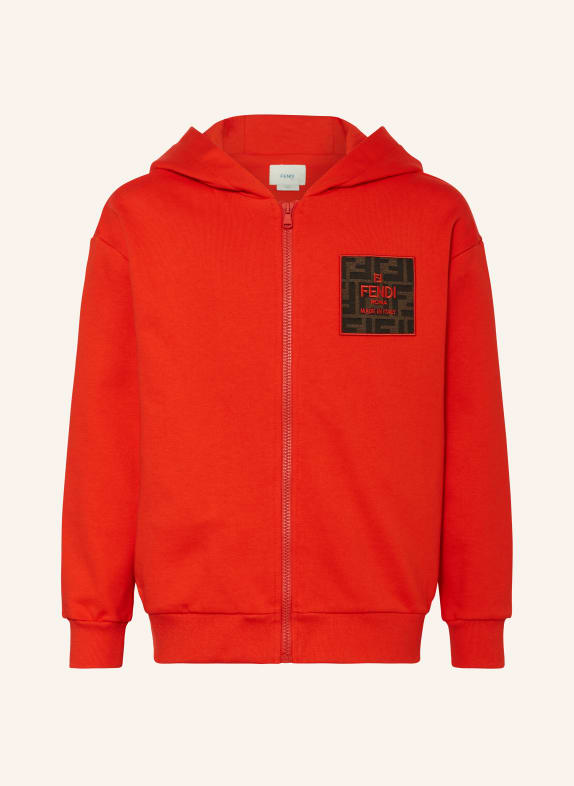 FENDI Sweatjacke ROT