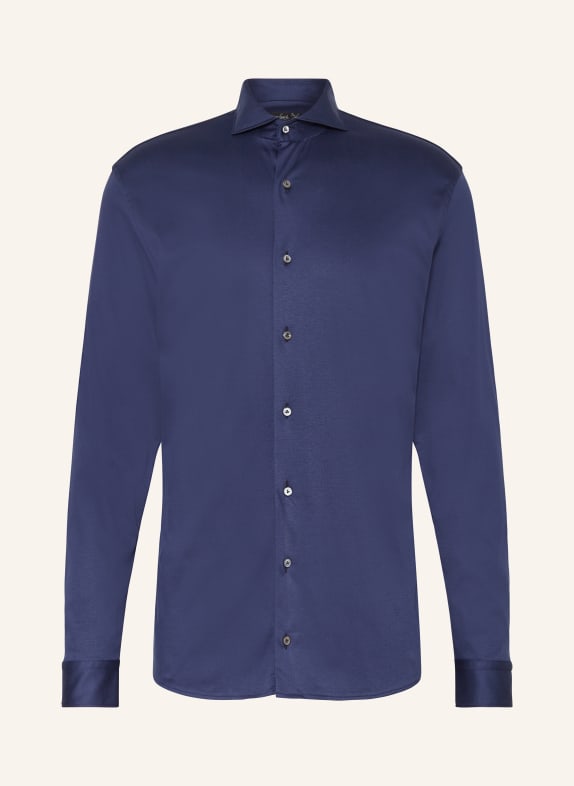 van Laack Jersey shirt tailor fit DARK BLUE