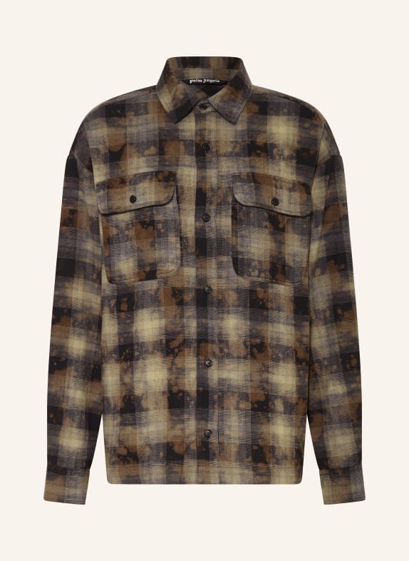 Palm Angels Shirt comfort fit BLACK/ BROWN/ GRAY