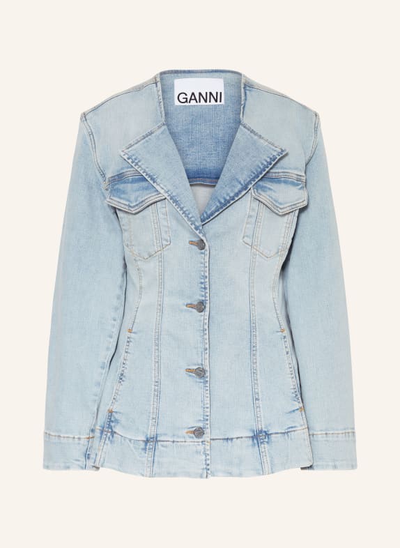 GANNI Denim jacket LIGHT BLUE