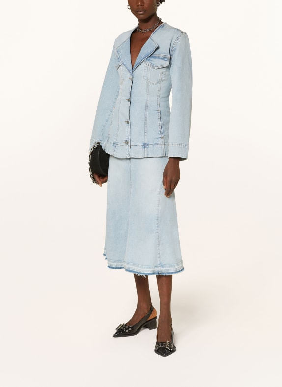 GANNI Denim jacket LIGHT BLUE