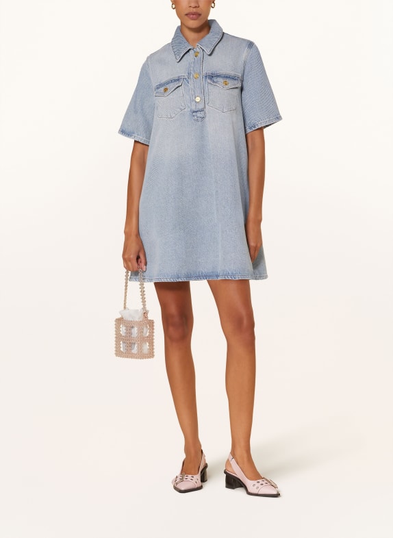 GANNI Denim dress LIGHT BLUE