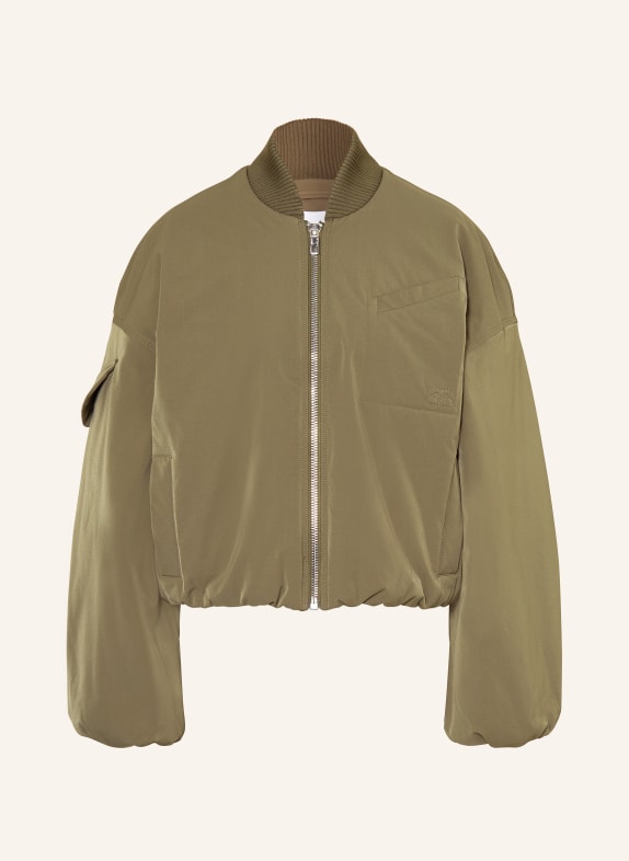 GANNI Bomber jacket OLIVE