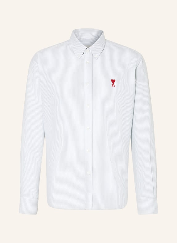 AMI PARIS Shirt comfort fit WHITE/ LIGHT BLUE