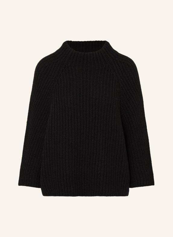 IRIS von ARNIM Cashmere sweater FALLOU with 3/4 sleeves BLACK