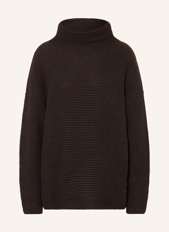 IRIS von ARNIM Turtleneck sweater CAPRI made of cashmere DARK BROWN