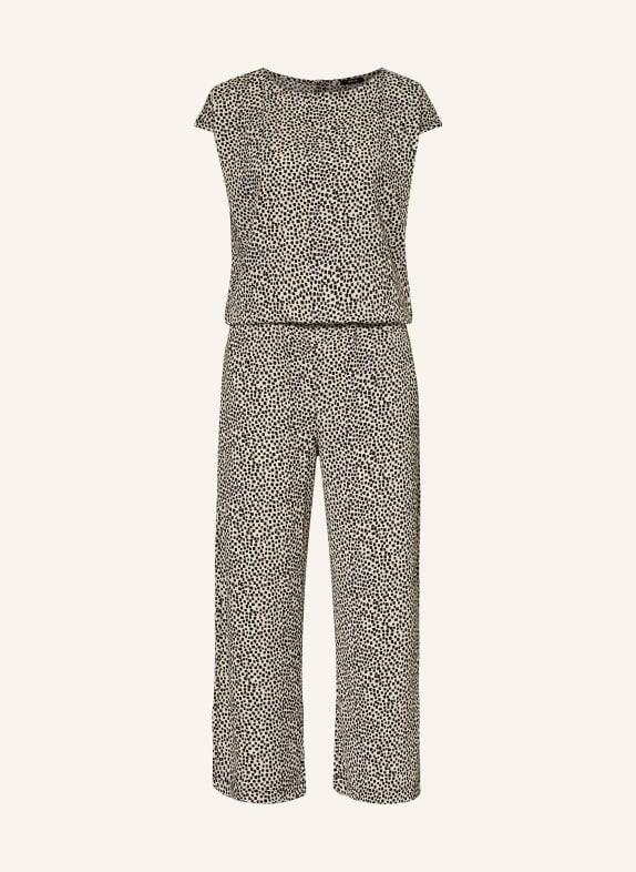 OPUS Jumpsuit MELTI CREME/ SCHWARZ