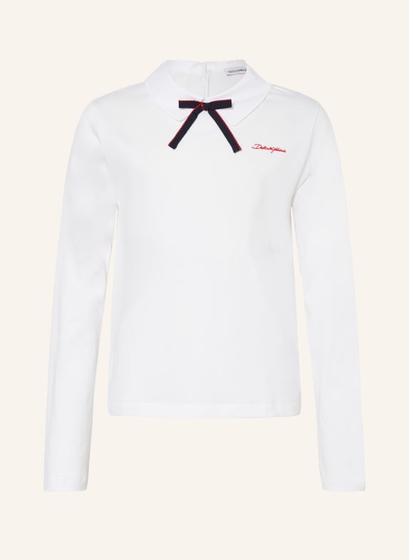 DOLCE & GABBANA Blusenshirt aus Jersey WEISS