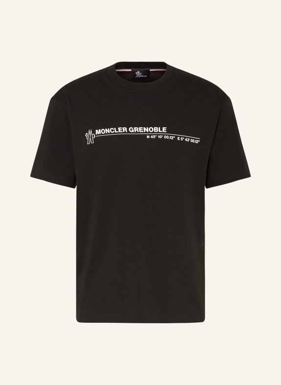 MONCLER GRENOBLE T-Shirt SCHWARZ/ WEISS