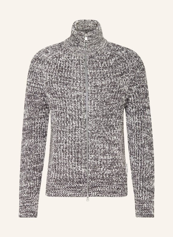 Marc O'Polo Strickjacke DUNKELGRAU/ WEISS