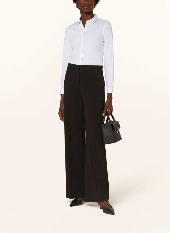 Soluzione Overhemdblouse van jersey WIT
