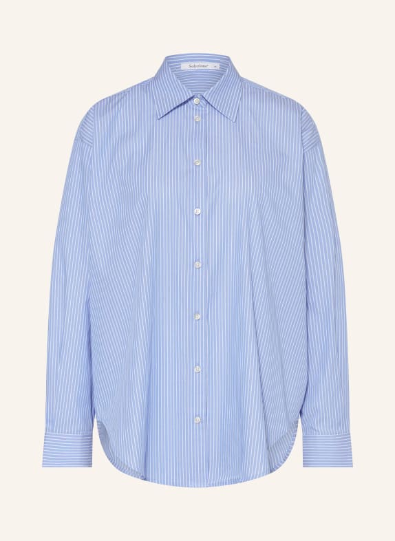 Soluzione Oversized shirt blouse LIGHT BLUE/ WHITE