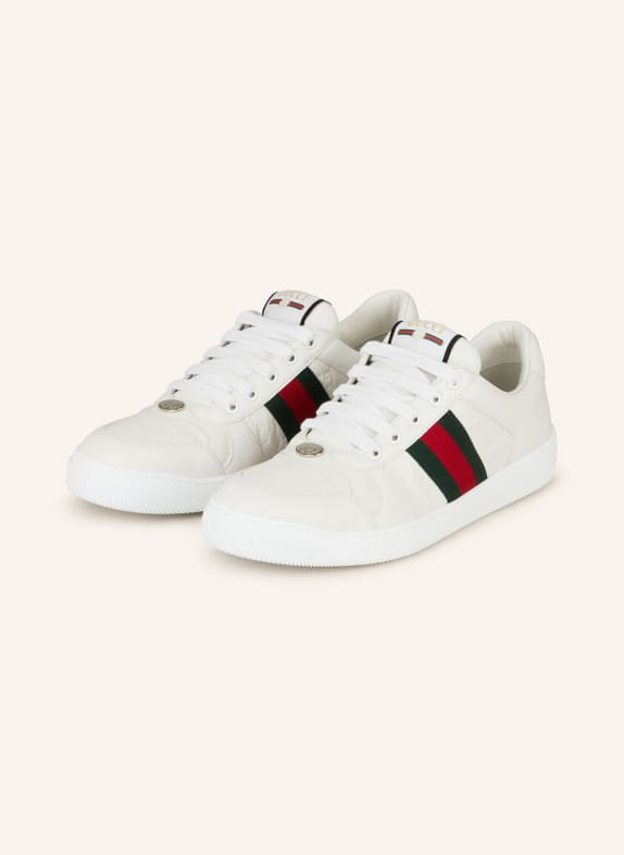 GUCCI Sneaker GG WEISS/ DUNKELGRÜN/ ROT