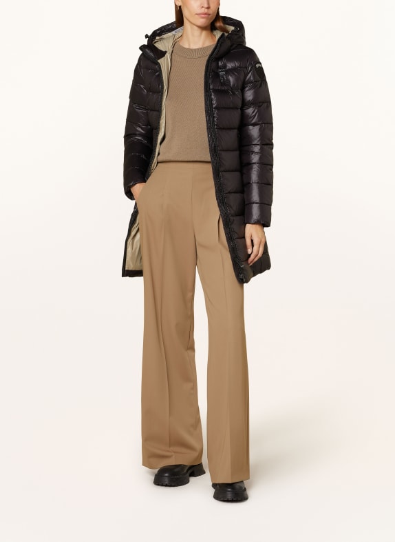 Blauer ADELAIDE quilted coat BLACK