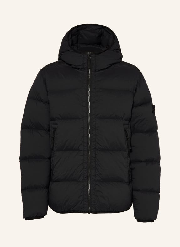 STONE ISLAND JUNIOR Daunenjacke SCHWARZ