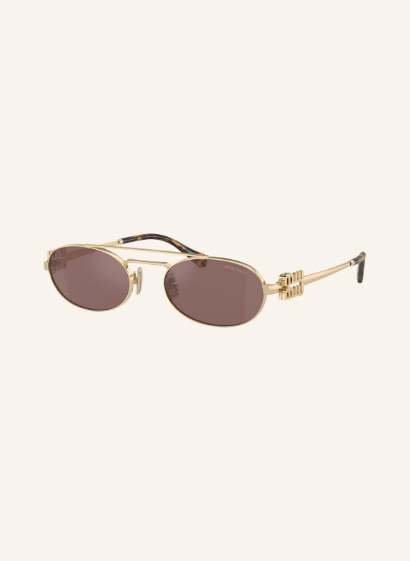 MIU MIU Sonnenbrille MU 54ZS ZVN70D - GOLD/ BRAUN VERLAUF