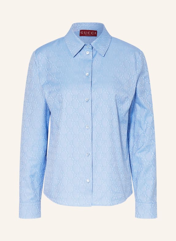 GUCCI Shirt blouse LIGHT BLUE