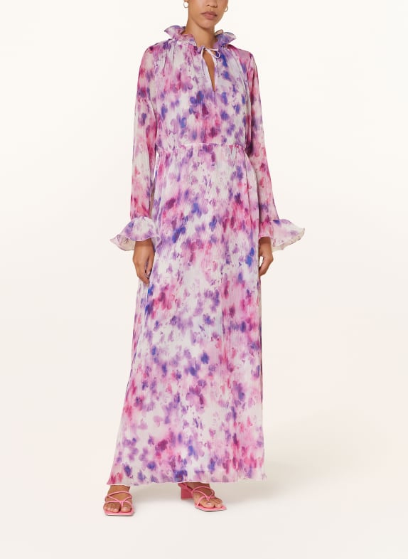 ROTATE Chiffon dress CREAM/ PINK/ PURPLE