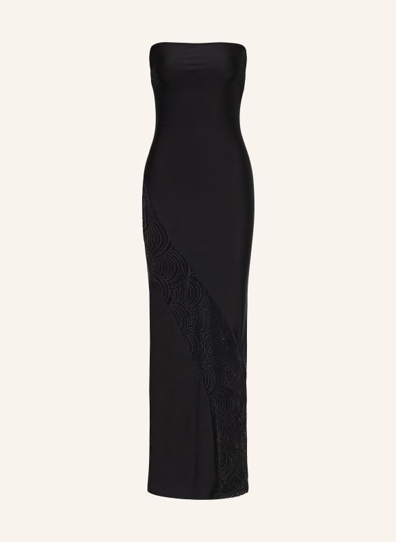 ROTATE Abendkleid mit Spitze SCHWARZ