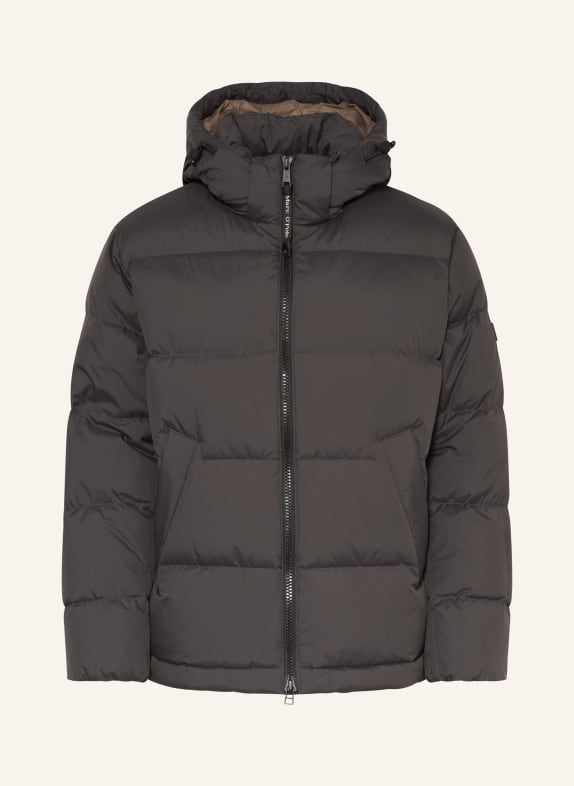 Marc O'Polo Daunenjacke mit abnehmbarer Kapuze DUNKELGRAU