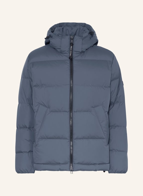 Marc O'Polo Daunenjacke mit abnehmbarer Kapuze BLAUGRAU