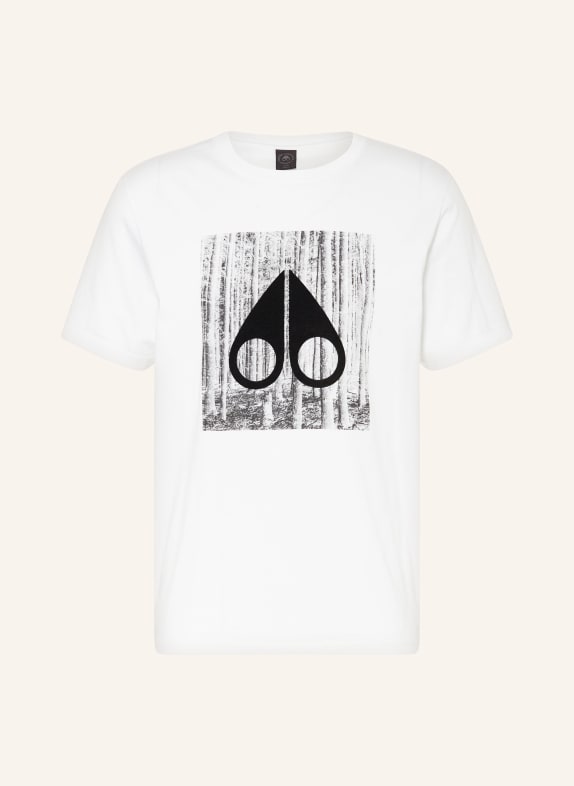 MOOSE KNUCKLES T-Shirt IGNEOUS WEISS/ GRAU