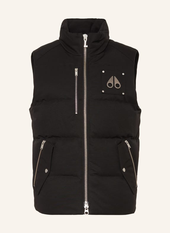 MOOSE KNUCKLES Down vest BLACK