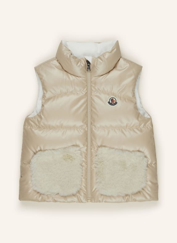 MONCLER enfant Daunenweste VIVI BEIGE/ CREME