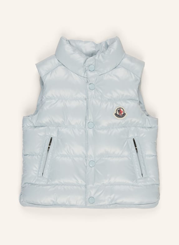 MONCLER enfant Kamizelka puchowa BERNARD TURKUSOWY