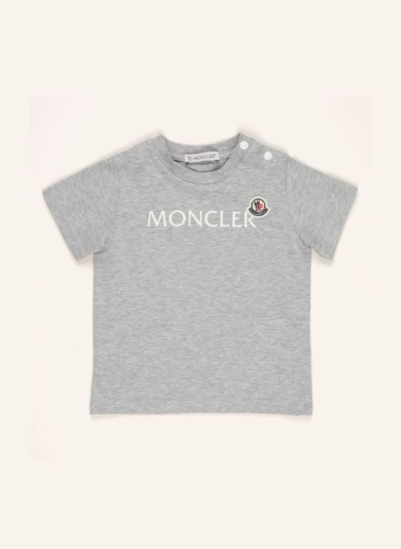 MONCLER enfant T-Shirt GRAU/ WEISS