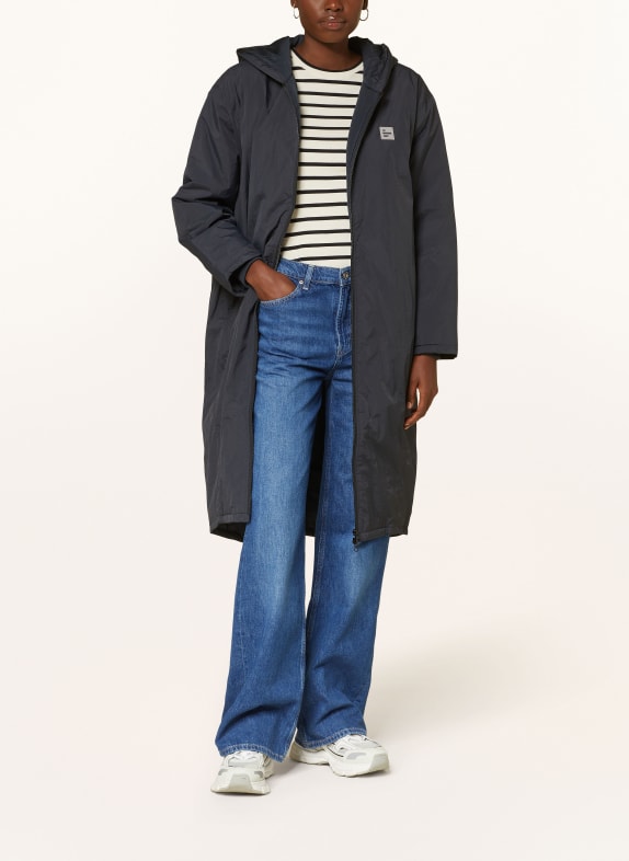 American Vintage Oversized-Mantel DUNKELGRAU