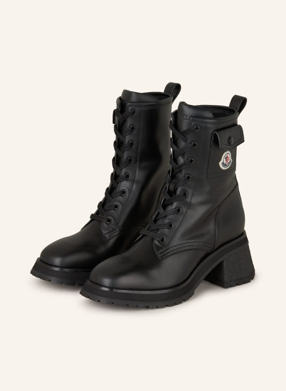 MONCLER Botki sznurowane GIGI CZARNY