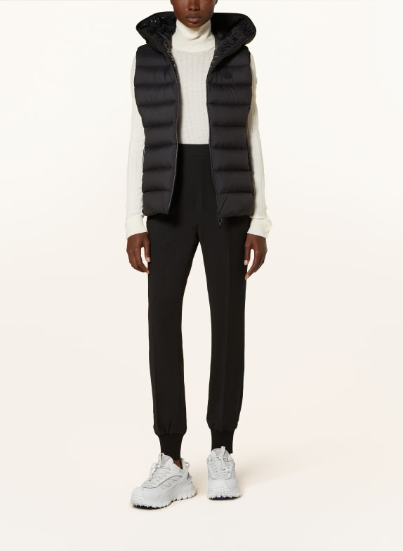 MONCLER Down vest BARRAUX BLACK