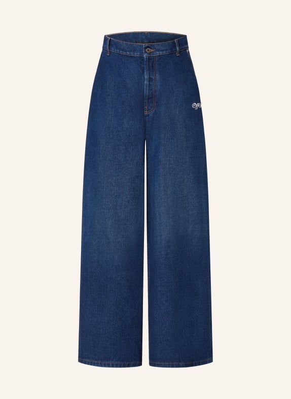 Off-White Jeans SCRIPT Straight Fit 403 MEDIUM BLUE - OFF WHITE
