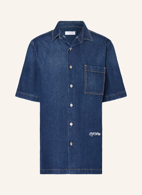 Off-White Denim shirt comfort fit 403 MEDIUM BLUE - OFF WHITE