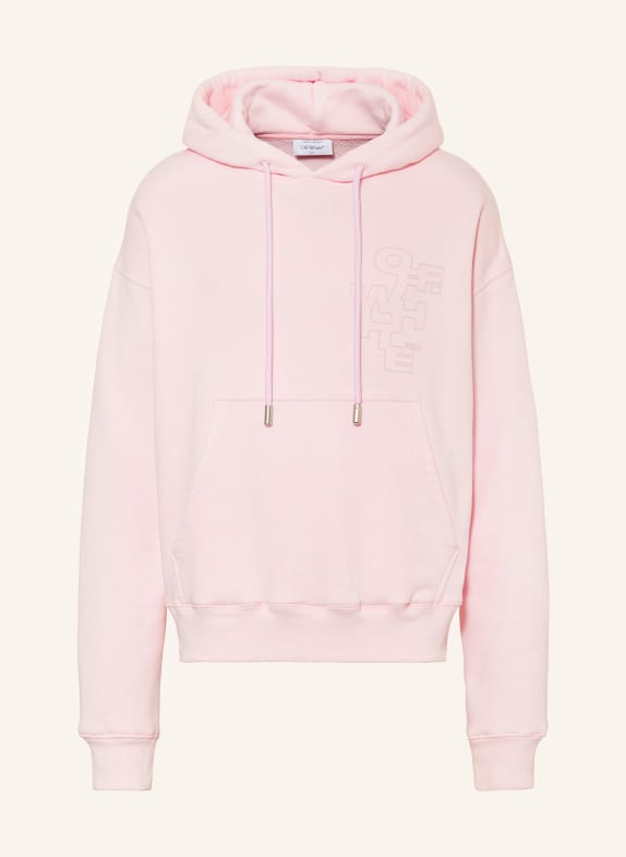 Off-White Mikina s kapucí RŮŽOVÁ