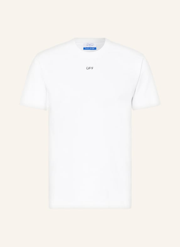 Off-White T-Shirt OFF STAMP SLIM WEISS