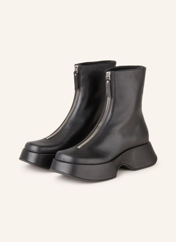 VIC MATIÉ Platform boots BLACK