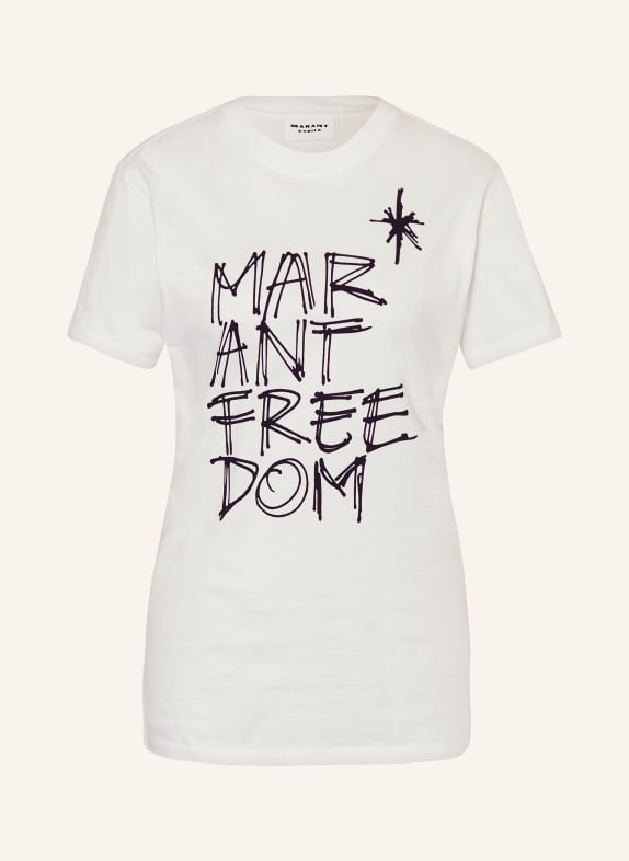 MARANT ÉTOILE T-shirt ZOELINE WHITE/ BLACK