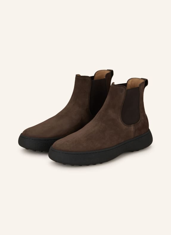 TOD'S Chelsea boots DARK BROWN