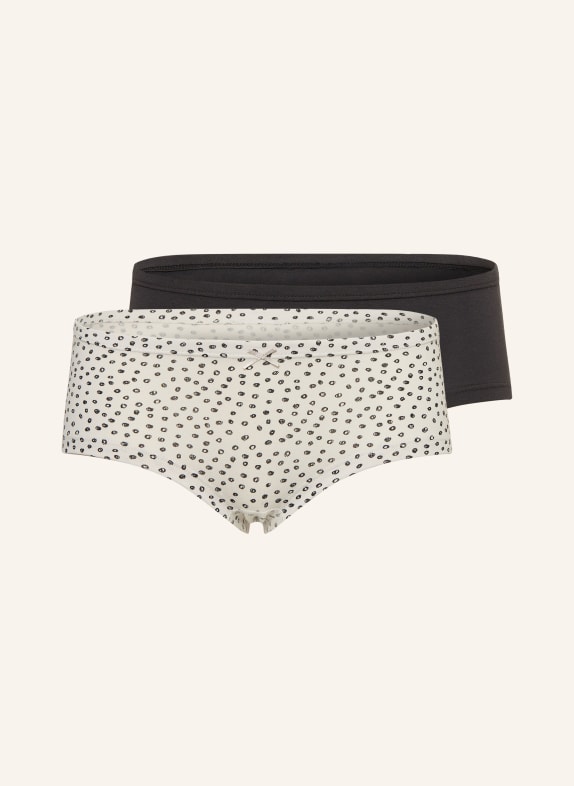 Sanetta 2er-Pack Slips CREME/ SCHWARZ/ DUNKELGRAU