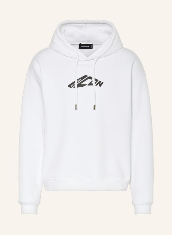 DSQUARED2 Hoodie ICON WHITE/ BLACK