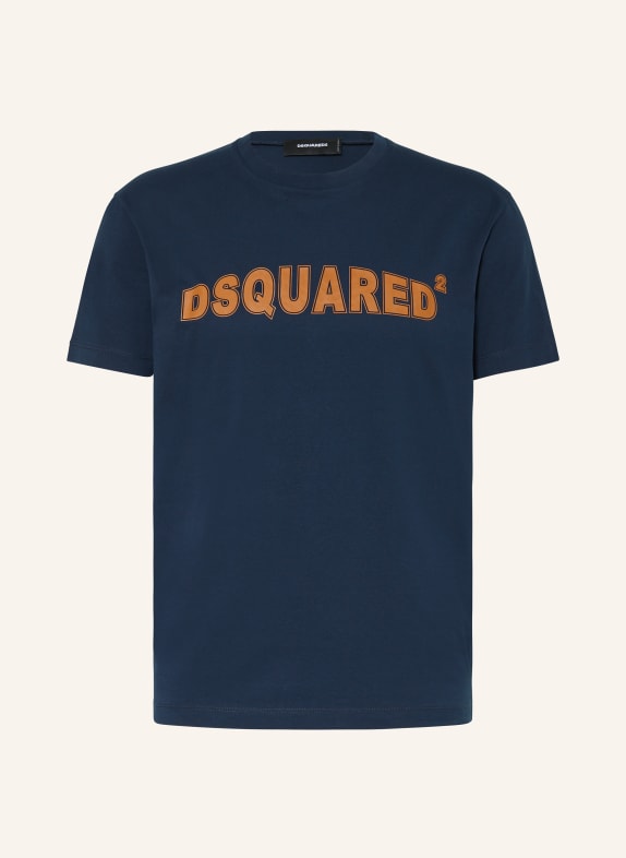 DSQUARED2 T-shirt DARK BLUE/ ORANGE